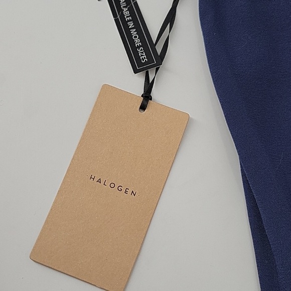 🆕Halogen Navy Blue Flowing Crop Pant - Picture 9 of 13